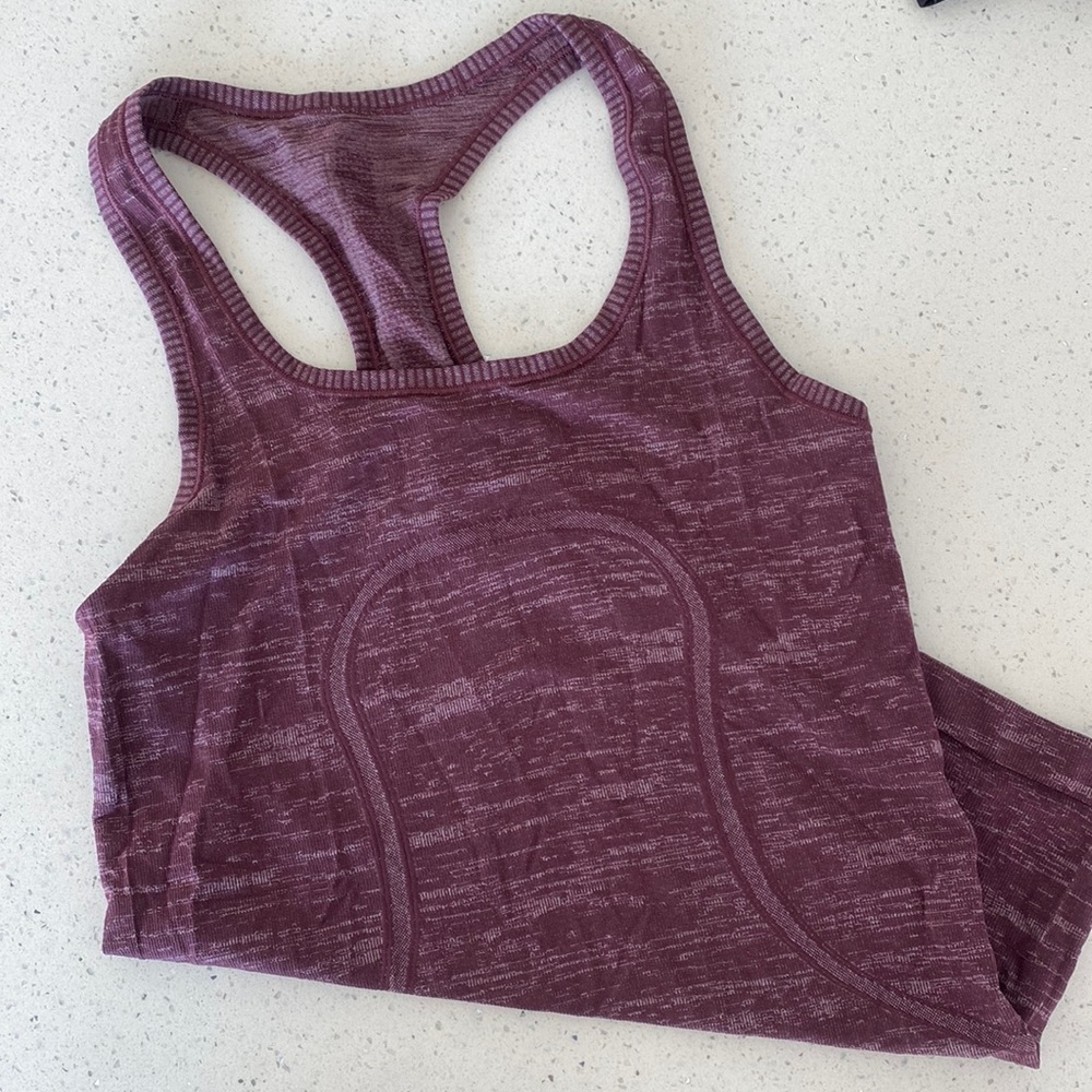 Lululemon Racerback Tank in Maroon - Size 6 - LIKE NEW